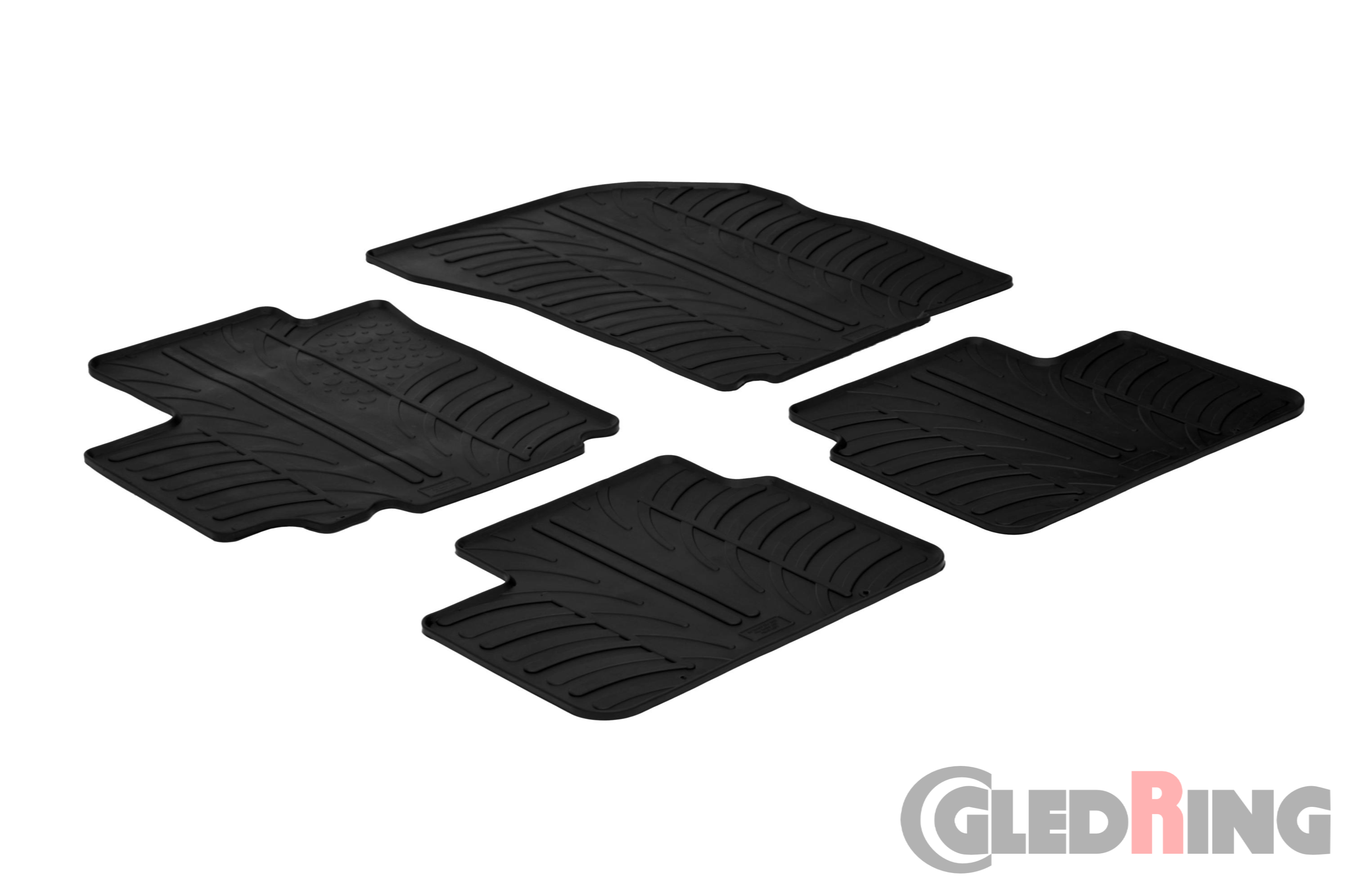 Original Gledring Passform Fußmatten Gummimatten 4 Tlg. - Suzuki SX4 2006->